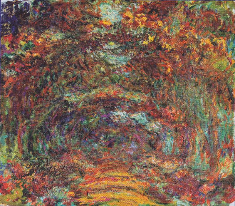 Claude Monet The rose way in Giverny